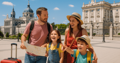 Viagens e lazer família crianças imagem criada por IA